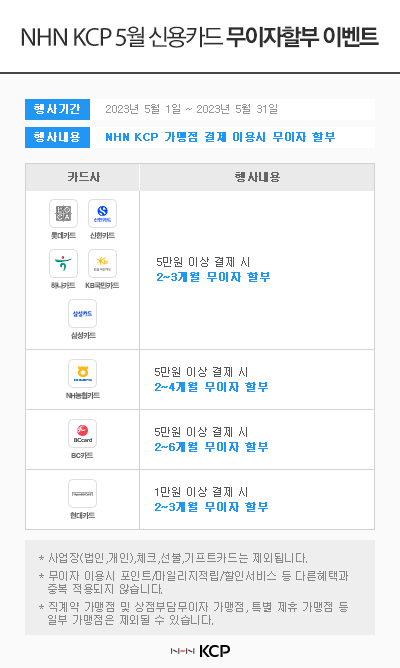NHN_KCP 5월 신용카드 할부 이벤트.gif